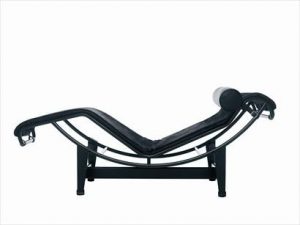 Chaise longue noir design